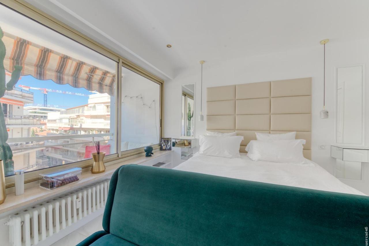 Luxury Maubourg - Vue Mer - Croisette 50M Plage - Clim - Terrasse 칸느 외부 사진