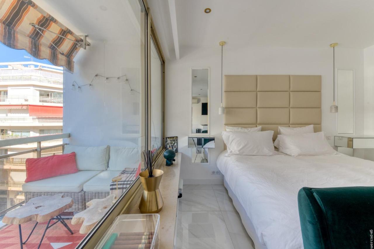 Luxury Maubourg - Vue Mer - Croisette 50M Plage - Clim - Terrasse 칸느 외부 사진